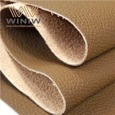Breathable Light Brown Nappa Leather Car Seats Material
