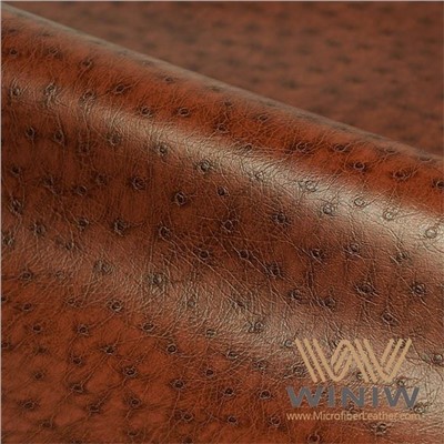 Microfiber Leather Ostrich Pattern