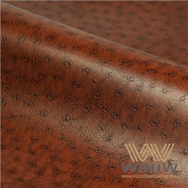 Microfiber Leather Ostrich Pattern