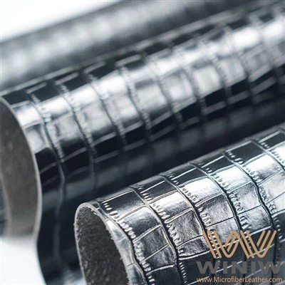 Sparkle Microfiber Patent Leather Material