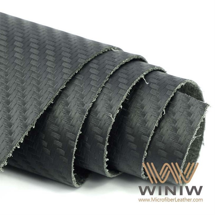 Carbon Fiber Synthetic PU Material Faux Leather For Seat Covers