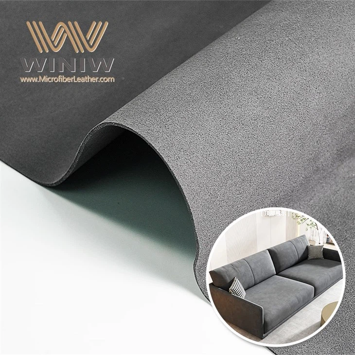 1.2mm Ultrasuede Vegan Leather Microfiber Suede Material For Sofa