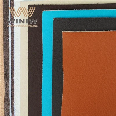 0.6mm Breathable Microfiber Synthetic Material PU Auto Leather