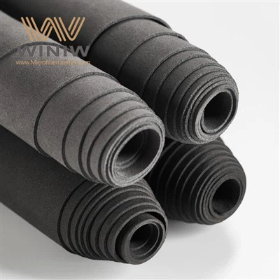 0.6mm Ultrasuede Microfiber PU Suede Automotive Leather Fabric