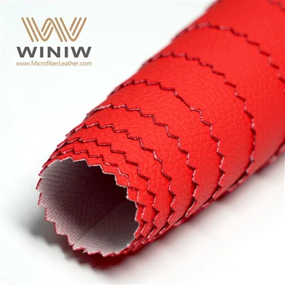 Tear Resistant Imitation Material Auto Faux PU Leather Fabric
